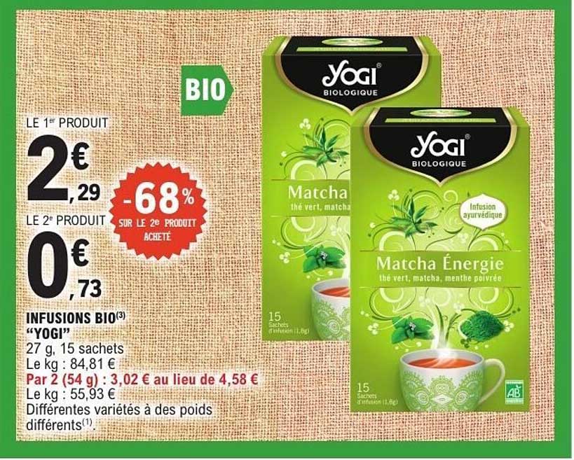 INFUSIONS BIO “YOGI”
