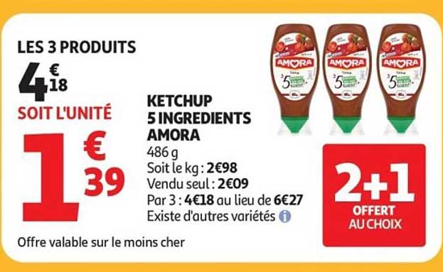 KETCHUP 5 INGREDIENTS AMORA