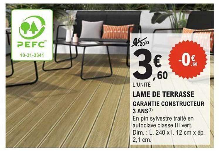 LAME DE TERRASSE