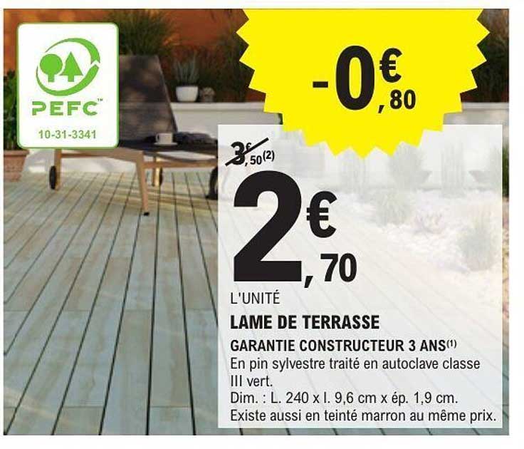 LAME DE TERRASSE