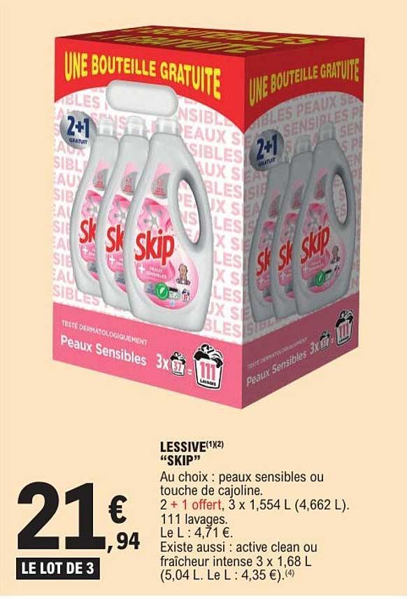 LESSIVE(1)(2) “SKIP”