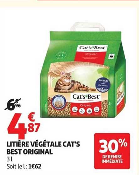 LITIÈRE VÉGÉTALE CAT'S BEST ORIGINAL