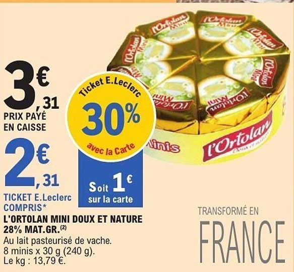 L'ORTOLAN MINI DOUX ET NATURE 28% MAT.GR.(2)
