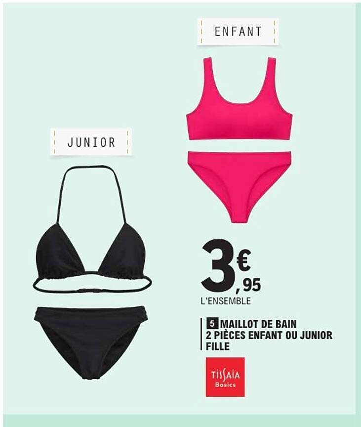 MAILLOT DE BAIN 2 PIÈCES ENFANT OU JUNIOR FILLE