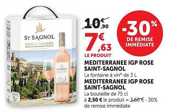 MEDITERRANEE IGP ROSE SAINT-SAGNOL