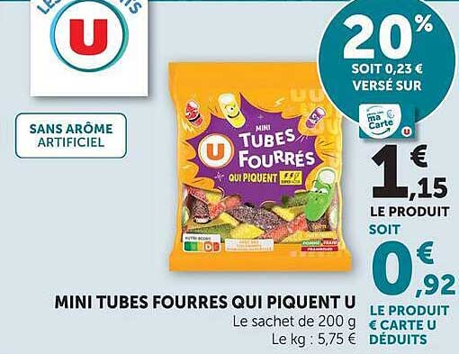 MINI TUBES FOURRES QUI PIQUENT U
