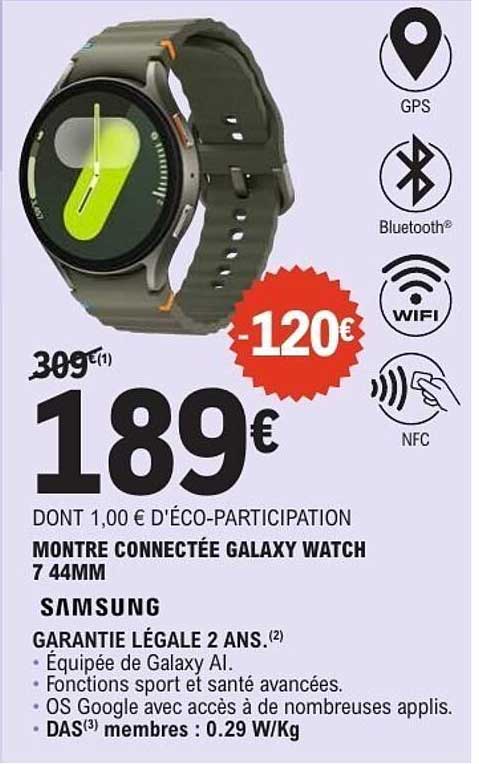 MONTRE CONNECTÉE GALAXY WATCH 7 44MM SAMSUNG