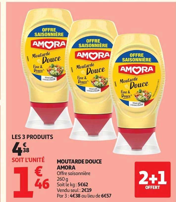 MOUTARDE DOUCE AMORA Offre saisonnière