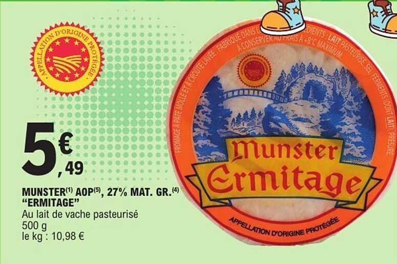 MUNSTER(1) AOP(5), 27% MAT. GR.(4) “ERMITAGE”