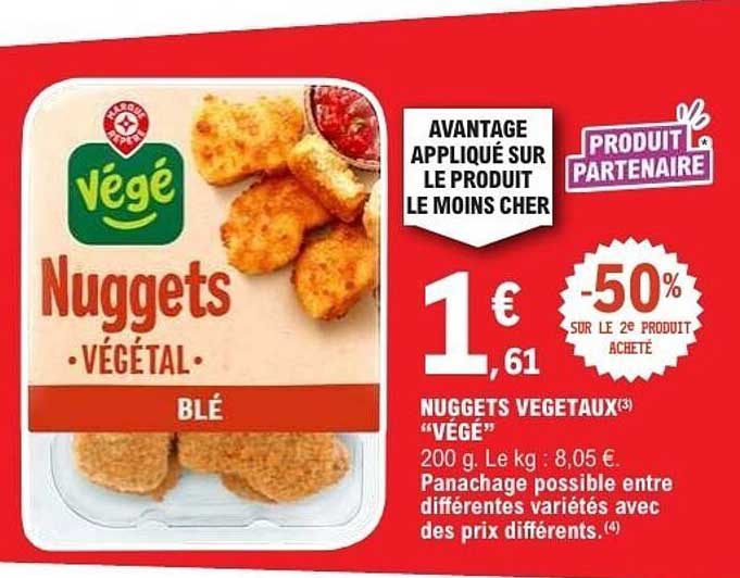 NUGGETS VEGETAUX «VEGE»