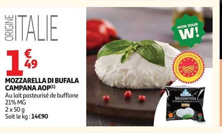 ORIGINE ITALIE MOZzARELLA DI BUFALA CAMPANA AOP(1)