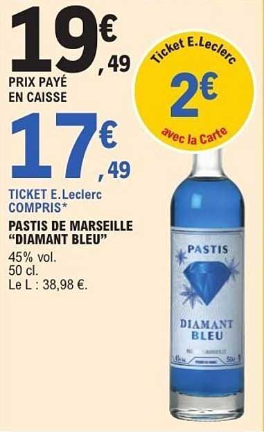 PASTIS DE MARSEILLE "DIAMANT BLEU"