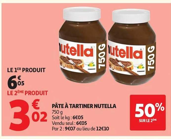 PÂTE À TARTINER NUTELLA 750 g