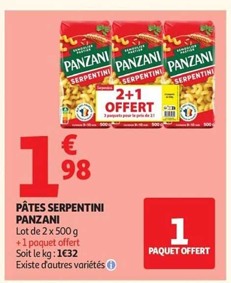 PÂTES SERPENTINI PANZANI
