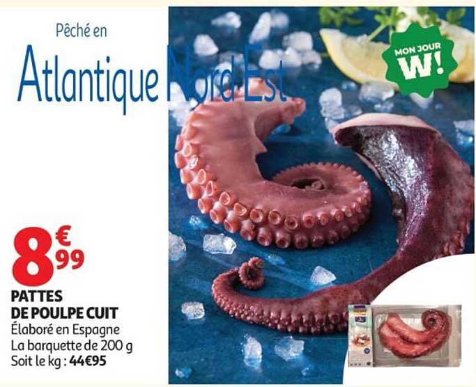 PATTES DE POULPE CUIT