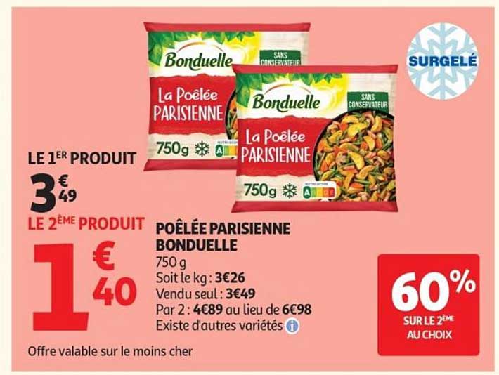POÊLÉE PARISIENNE BONDUELLE 750 g