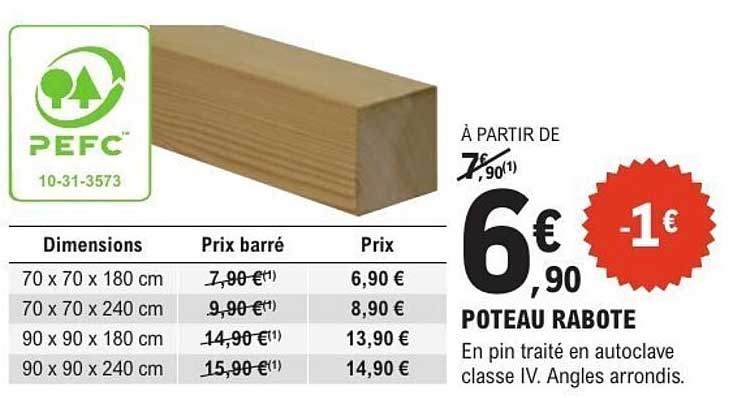POTEAU RABOTE