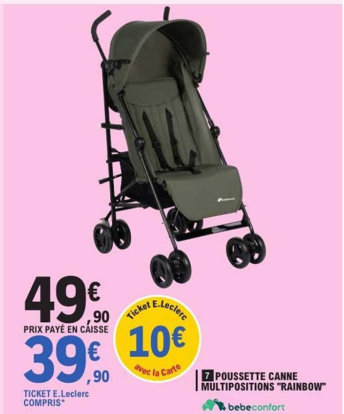 POUSSETTE CANNE MULTIPOSITIONS "RAINBOW"