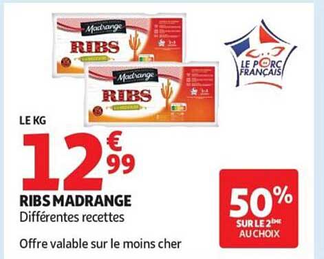 RIBS MADRANGE Différentes recettes