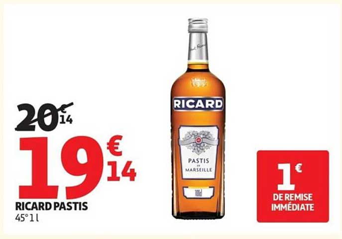 RICARD PASTIS 45°1 l