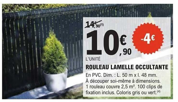 ROULEAU LAMELLE OCCULTANTE