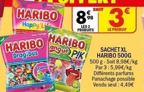 SACHET XL HARIBO 500G