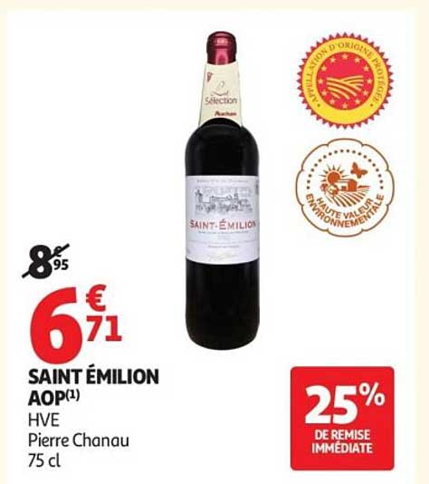 SAINT ÉMILION AOP(1) HVE Pierre Chanau 75 cl