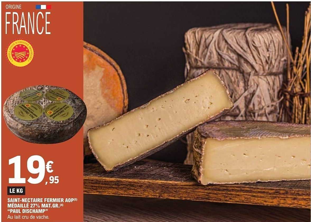 SAINT-NECTAIRE FERMIER AOP MÉDAILLÉ 27% MAT.GR. “PAUL DISCHAMP”