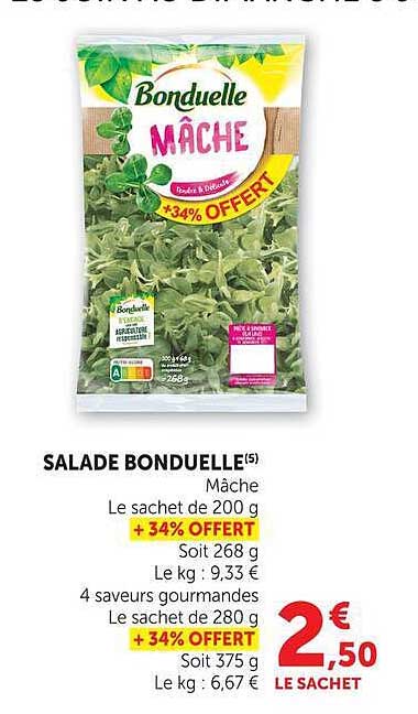 SALADE BONDUELLE Mâche