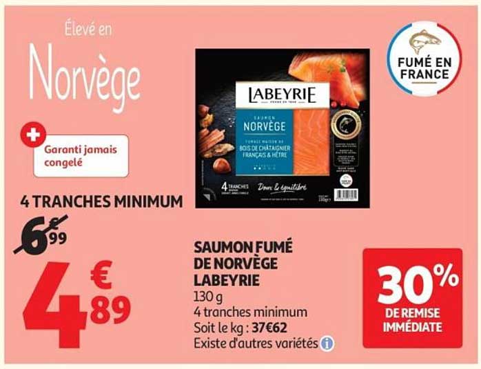 SAUMON FUMÉ DE NORVÈGE LABEYRIE