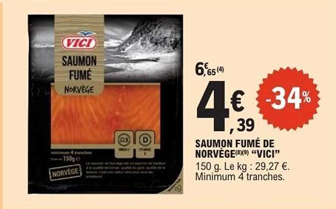SAUMON FUMÉ DE NORVÈGE "VICI"