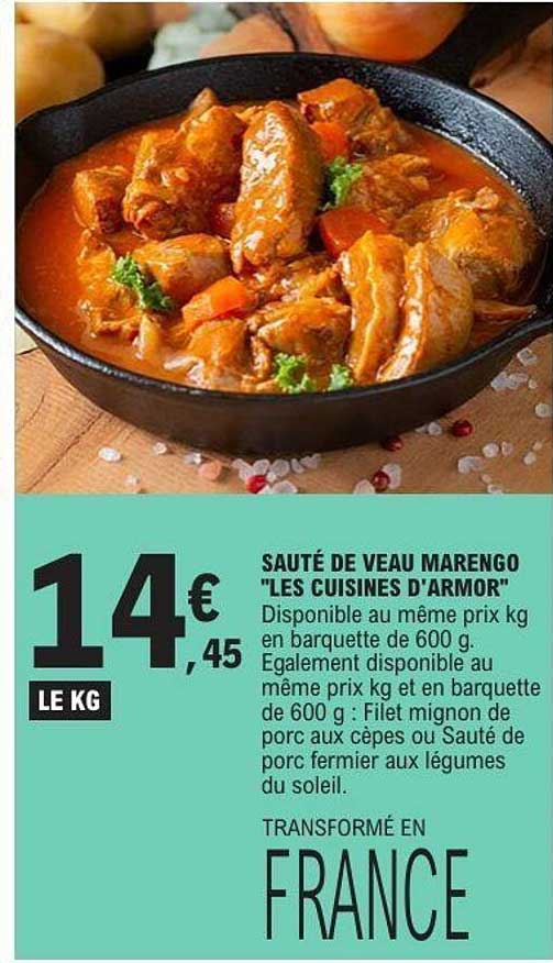 SAUTÉ DE VEAU MARENGO "LES CUISINES D'ARMOR"