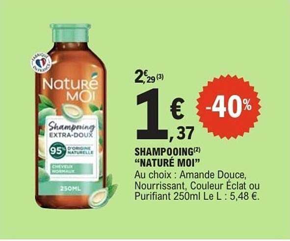 SHAMPOOING "NATURE MOI"