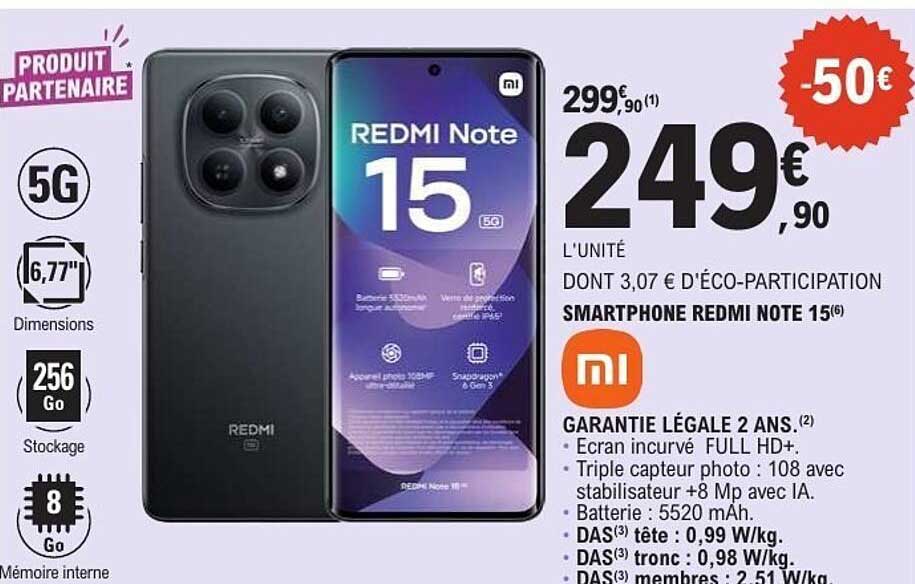 SMARTPHONE REDMI NOTE 15