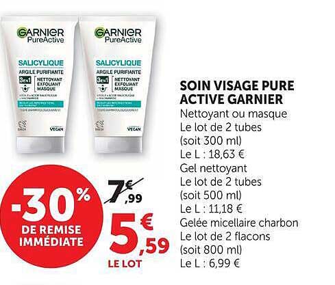 SOIN VISAGE PURE ACTIVE GARNIER