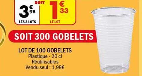 SOIT 300 GOBELETS