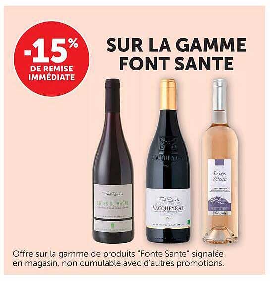 SUR LA GAMME FONT SANTE