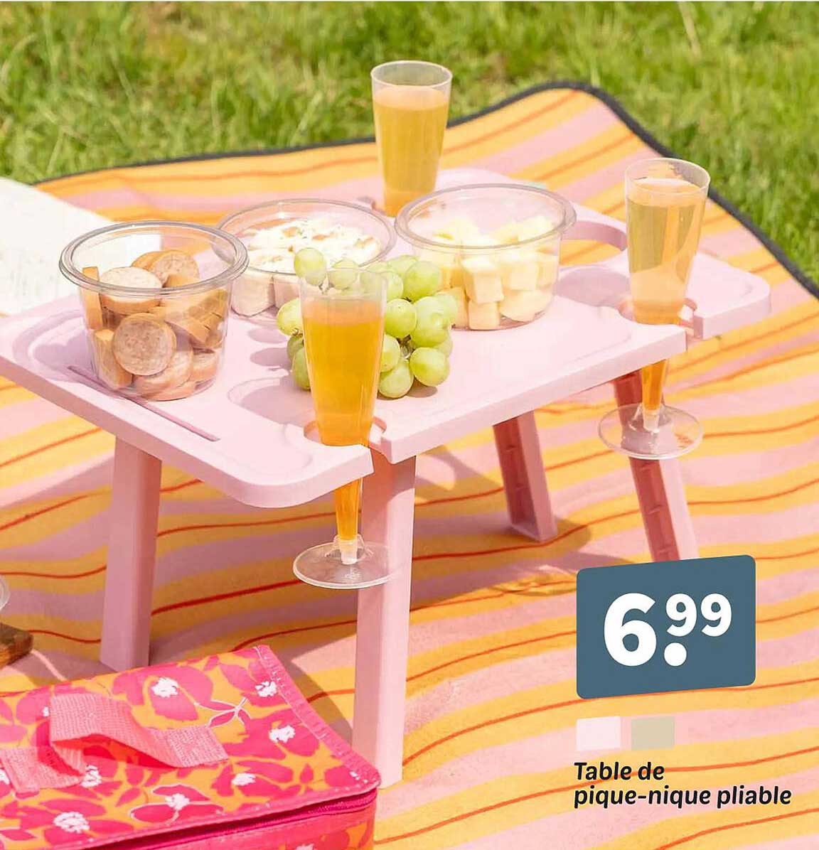 Table de pique-nique pliable