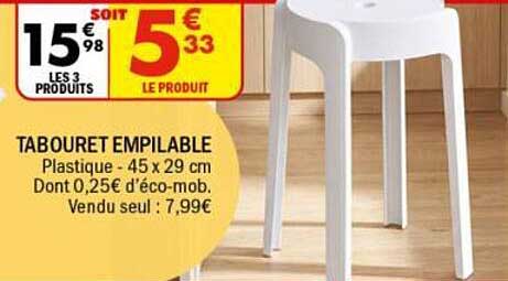 TABOURET EMPILABLE