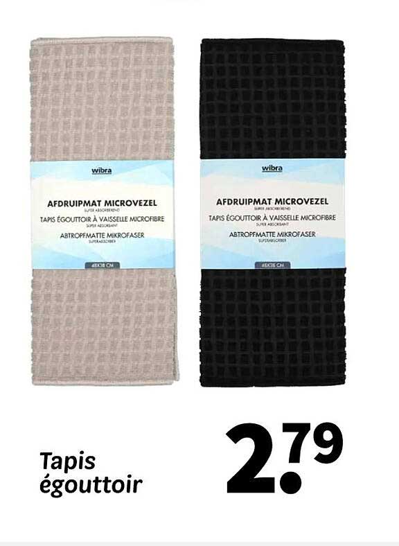 Tapis égouttoir