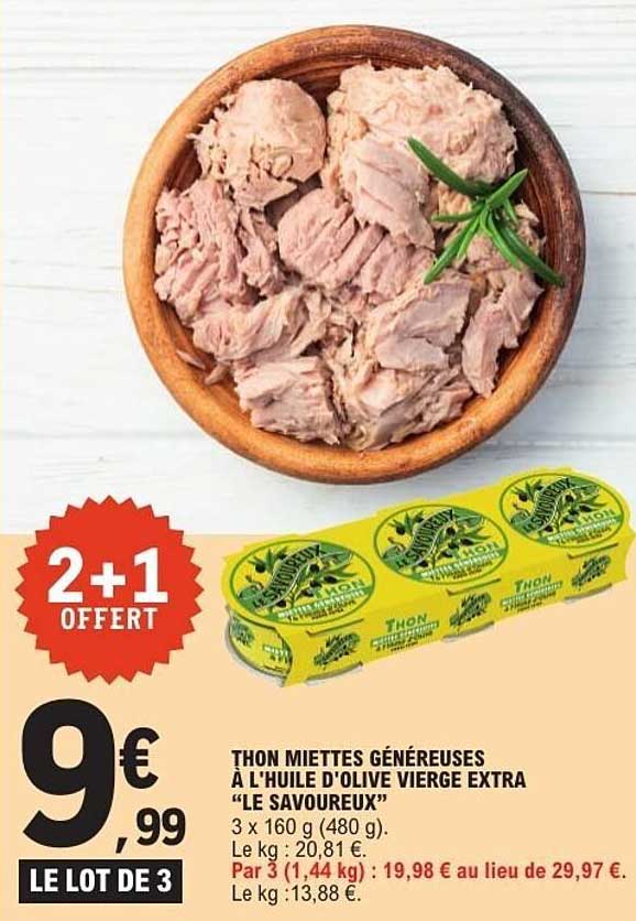 THON MIETTES GÉNÉREUSES À L’HUILE D’OLIVE VIERGE EXTRA “LE SAVOUREUX”