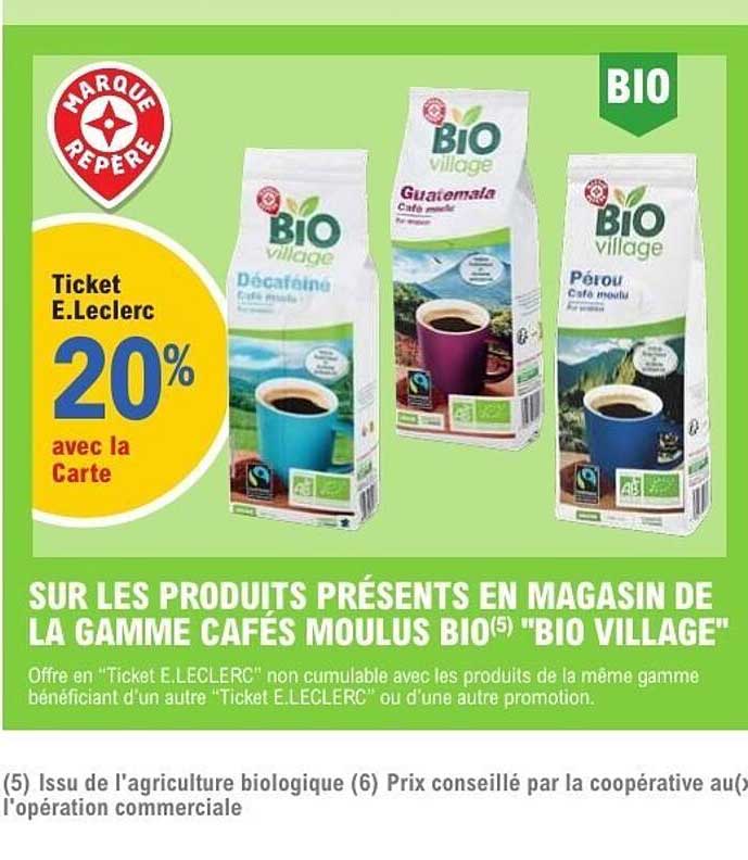 Ticket E.Leclerc 20% avec la Carte