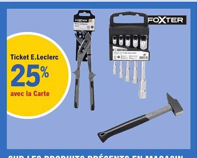 Ticket E.Leclerc 25% avec la Carte