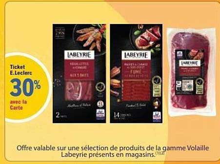 Ticket E.Leclerc 30% avec la Carte