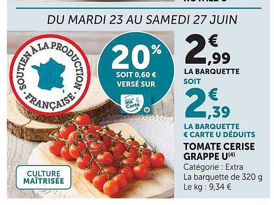 TOMATE CERISE GRAPPE U