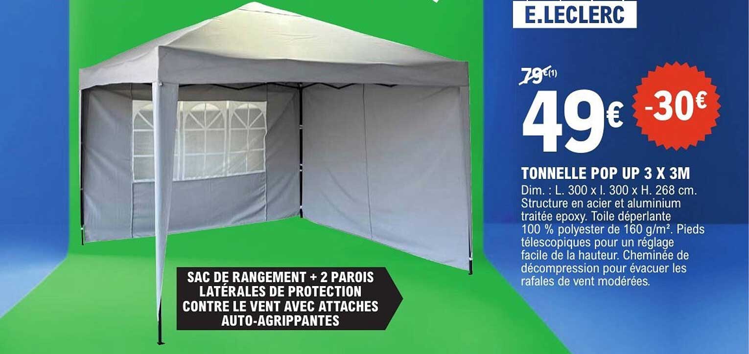 TONNELLE POP UP 3 X 3M