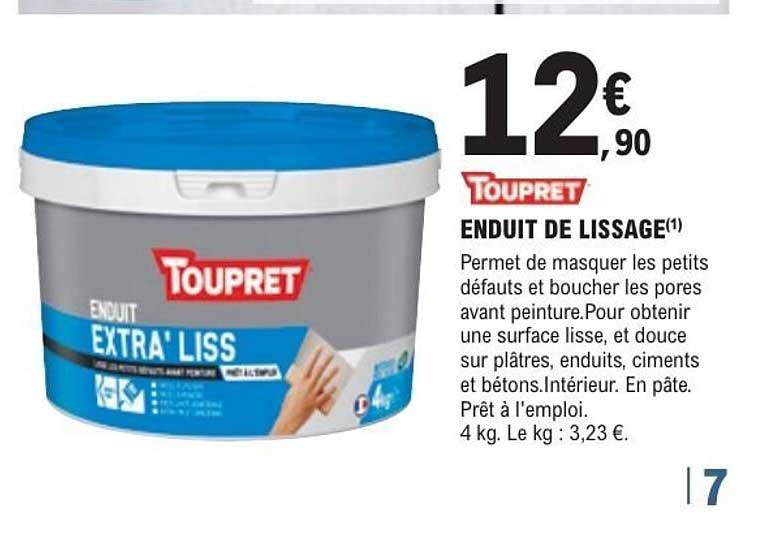 TOUPRET ENDUIT DE LISSAGE(1)