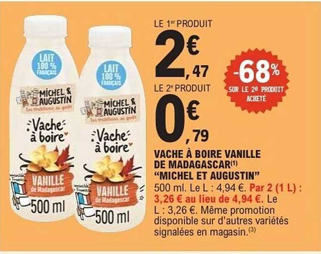 VACHE À BOIRE VANILLE DE MADAGASCAR “MICHEL ET AUGUSTIN”