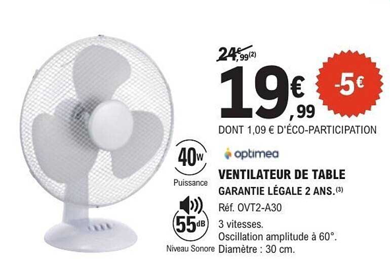 VENTILATEUR DE TABLE
