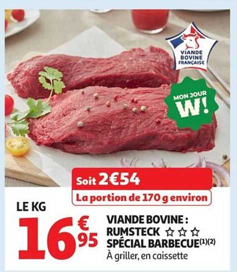 VIANDE BOVINE : RUMSTECK SPÉCIAL BARBECUE